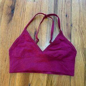 Lululemon Athletica Burgundy Sports Bra